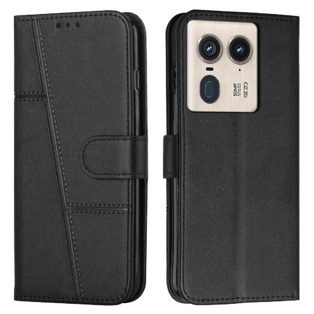 Funda Flip para FOXDOCK Motorola MOTO Edge 50 Ultra 5G – Carcasa delgada y resistente a impactos con soporte para uso diario y profesional
