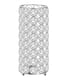 thumbnail image 2 of Florero cilíndrico Macarena de cristal 8 x 20 cm soporte decorativo elegante Plateado, 2 of 8