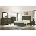 thumbnail image 2 of Maklaine Transitional Bedroom 3-Drawer Wood Nightstand in Gray, 2 of 2