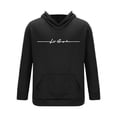 thumbnail image 6 of Fabrcox M-5XL Mens 2 Piece Sweatsuits Fleece Sweatpants and Hoodie Set for Men Causal Athletic Workout Sweatshirt Joggers Track Suits for Men Set Black L, 6 of 7