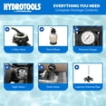 thumbnail image 6 of HYDROTOOLS BY SWIMLINE 24 Inch Sand Filter Combo Set With Stand & Multi Port Valve, 300 Pound Sand Capacity, 6 of 8