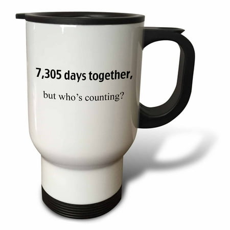

3dRose 7 305 days together but whos counting Travel Mug 14oz Stainless Steel