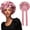 C, variant on AWAYTR Satin Hair Bonnet Silk Sleeping Bonnets for Curly Hair Hair Wrap for Night Cap with Tie Wide Band
