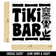 thumbnail image 2 of Tiki Bar Self-Inking Rubber Stamp Ink Stamper - Blue Ink - Small 1 Inch, 2 of 7