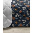 thumbnail image 3 of Abstract Down Alternative Comforter, Memphis Style Geometric Shapes Triangles and Bars Repetition Print, Microfiber Quilt for All Season, 5 Sizes, Sand Brown and Night Blue, by Ambesonne, 3 of 3