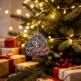 thumbnail image 6 of Tyidzon Patriotic Christmas Ornaments, 250th Anniversary Red White & Blue Design, Acrylic Tree Hanging Decor, 3.15 in 2D for Xmas Tree Gift Home Decor, 6 of 6