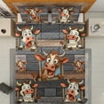 thumbnail image 3 of Lotusprinthandmade Funny Cow Lovers Graphic Quilt Bedding Set, Fold Hem, 60x70, 3 of 3