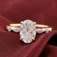 thumbnail image 2 of solitaire jewels 2.5CT Oval Moissanite Solitaire Engagement Ring For Women, 14K Yellow Gold, 2 of 5