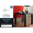 Mainstays Parsons End Table, Black Oak