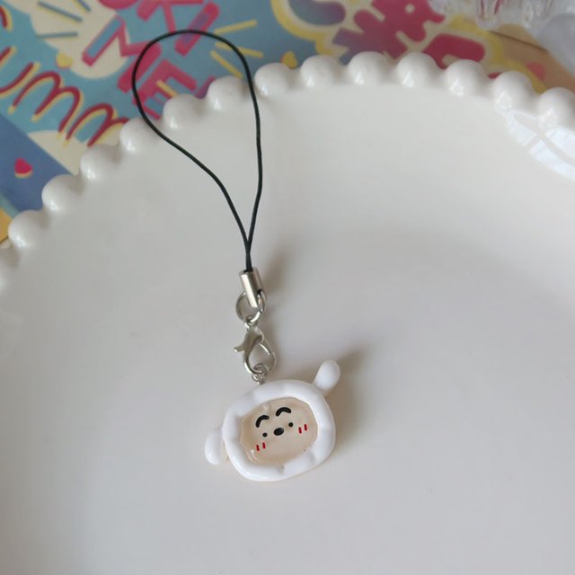 Cordón de teléfono móvil de Crayon Shin-Chan Kawaii, muñeca de Anime de dibujos animados, colgante de mochila, llavero de estudiante, disco en U, cuerda antipérdida, juguete de regalo