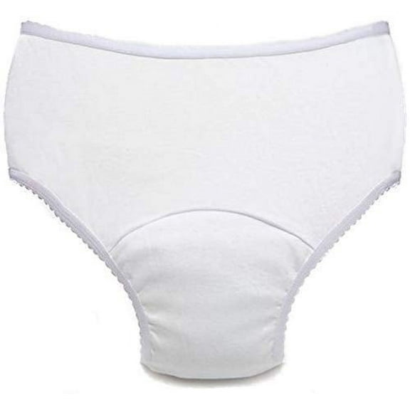Comfort Finds Ladies Reusable Incontinence Panty 6oz - White - 2X-Large 41-44 - Single Unit