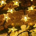 thumbnail image 3 of Solar Powered Decorative Star String Lights 20LED,Solar Pentagram Flashing Lights for Holiday and Outdoor Decor House Decor, 3 of 9
