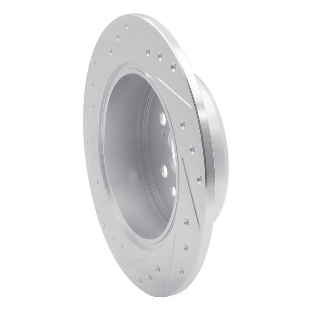 Dynamic Friction Company 631-76046R DFC Brake Rotor - Drilled And Slotted - Silver