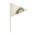 thumbnail image 1 of Cure-Dents en Noix de Coco, Toppers de Cupcake Triangulaires, 1 of 3