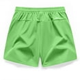 thumbnail image 3 of Jinhomg Beach Short Pants for Men Big and Tall Comfy Elastic Drawstring Waist Shorts Lightweight Breathable Summer Vacation Shorts with Zip Pockets Lighten 90 off Clearance Sale Green XXXL, 3 of 9