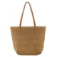 thumbnail image 2 of Bolsa Bolso de mano de color sólido tejido a mano para mujer Bolso grande con asa superior (marrón claro) Ehuebsd  Nuevos Originales, 2 of 5