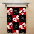 thumbnail image 4 of 2 Pack Premium Hand Towels - Ultra Soft & Highly Absorbent - Funny Skulls Absorbent Washcloths for Bathroom Hotel Kitchen 30x15in, 4 of 6