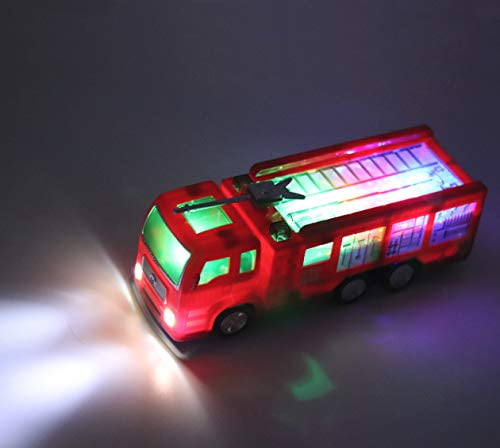 Toys Car For Boys Kids Music Toy Car Fire Truck for 3 4 5 6 7 8 9 10 Years Xmas 