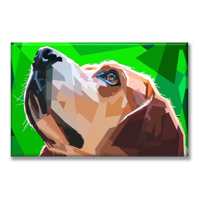 Cuadro Canva Listo Para Colgar Tipo Galería Perro Art Pop 60X90 cm Pixtreats