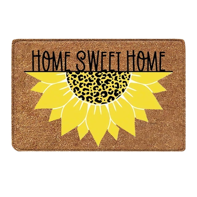 Sunflower Door Mats Sunflower Welcome Mat Outdoor Rug Sunflower Door Mats Outside Spring Summer Door Mat Sunshine Decorative