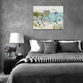 thumbnail image 6 of Beach Bicycle Pictures Wall Art Ocean Coastal Nautical Bathroom Decor Turtle Bike Lavender Seashell Canvas Paiting Teal Beach Framed Artwork for Bathroom Bedroom Living Room 16 X 12 in, 6 of 6