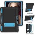 thumbnail image 3 of FIEWESEY Case for Pritom M10 10 Inch/ Gateway/ qunyiCO Y10 Tab/ Voger priorpad X100 / FANGOR F-X10/Digiland Tab Model：DL1036 10" Case Hybrid ShockProof Kids Friendly Built in Stand -BlackBlue+RedBlack, 3 of 7