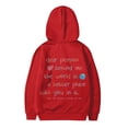 thumbnail image 5 of Tanghaowl Kids Hoodies Girl Hoodie Long Sleeve Soft Sweatshirt Graphic Hoody Kids Cute Pullovers Top Clothes for Girls with Cute Print Red 7-8 Years, 5 of 5