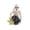 C, variant on Halloween Skeleton Statue Cartoon Skull Figurine Home Decor Reading Skeleton for Fireplace Shelf Desk Office Party (C)