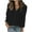 Black, variant on Mgmyaa Button Down Shirts for Women V Neck Rolled Up Long Sleeve Tops Elegant Dressy Blouses Business Casual Outfits with Pocket