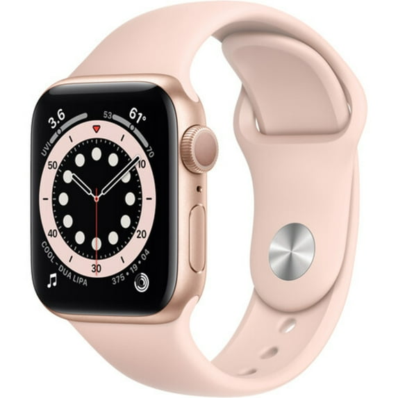 Pre-Owned Apple Watch Series 6 40mm GPS, Gold Aluminum case - Pink Sand Sport Band Good