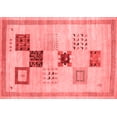 thumbnail image 1 of Ahgly Company Indoor Rectangle Abstract Red Contemporary Area Rugs, 8' x 12', 1 of 4