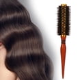 thumbnail image 4 of Cepillo de pelo redondo con cerdas de jabalí, cepillo para rizar el cabello profesional de salón grande, ideal para cabello grueso, largo y rizado, agregar volumen y brillo(#12) Ecomeon  no, 4 of 4