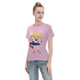 thumbnail image 4 of T-Shirt Basique à Manches Courtes pour Femmes Sailor Moon Édition Q Tsukiha, 4 of 6