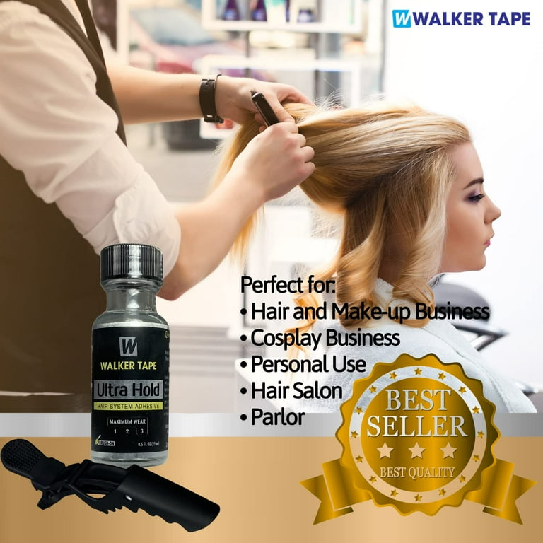 Ultra Hold Hair System Lace Glue Adhesive 0.5oz w Black Hair