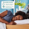 thumbnail image 3 of Sleep Innovations Reversible Cooling Gel & Memory Foam Pillow with Hypoallergenic Cover, Queen Size, 3 of 9