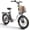 White1, variant on Folding Electric Bike for Adults 20 mph 1000W Peak Folding Step Thru Ebike up to 70Mile Range 20" Fat Tire Foldable E Bike 36V 13.5AH Battery 7 Speed E-Mountain Bikes with Front Basket, UL2849 by SGS