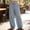 C_ Light Blue, variant on Women's Summer Crinkled Linen Blend Wide Leg Pants, High Waist Loose Breathable Plus Size Casual Vacation Trousers Light Blue XL