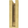 thumbnail image 4 of 3"W x 6"D x 9"H Classic Asheboro Rough Cedar Woodgrain TimberThane Corbel, Primed Tan, 4 of 6