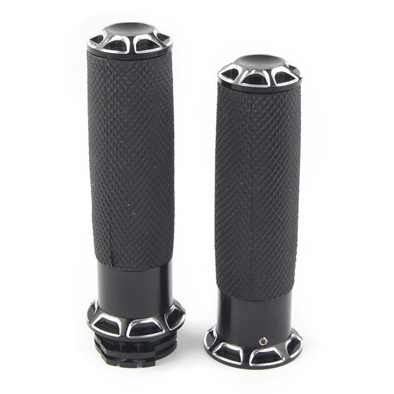 NS 1" 25mm Handle Bar Hand grips for Harley Touring Sportster XL883 XL1200, VRSC 02-17, XL 96-later, XR 08-13, Dyna 96-17, Black