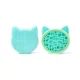 thumbnail image 1 of Alfombrilla de limpieza para brochas de maquillaje con soporte para secar brochas, almohadilla limpiadora de brochas de silicona con forma de gato, incluye estante organizador para brochas, 1 of 3