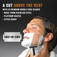thumbnail image 2 of Manual Shaving  for Men Double Edge Safety  Long Handle Traditional  with 10pcs Blades, 2 of 6