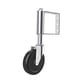thumbnail image 2 of Rueda para puerta de cerca con giro de 360 ​​grados que evita que la puerta se arrastre para cercas de metal Plata de 4 pulgadas., 2 of 9