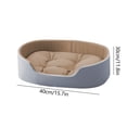 thumbnail image 3 of chaungfeng Large Dog Bed for Dogs and Cats, Washable, Non-Slip Bottom, High and Low Sides, with Four-Season Universal Detachable Mat No Sticky Hair (15.7"x11.8"), 3 of 7