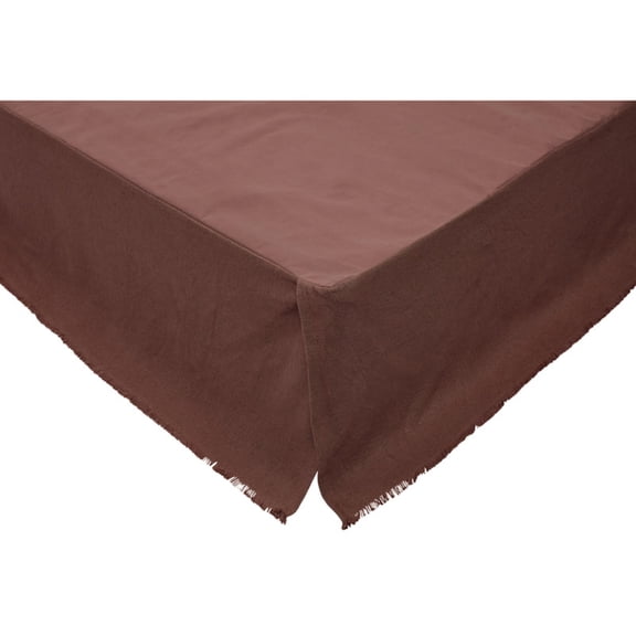 Burlap Black Bed Skirt by VHC Brands