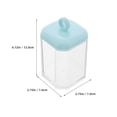 thumbnail image 2 of WHAMVOX Travel Cotton Swab Holder Simple Design Cotton Swab Box Sky-blue Plastic 1Pack for General Users, 2 of 8