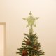 thumbnail image 5 of Árbol de Navidad Soledad Estrella inastillable Brillo Treetop Metal para escritorio Navidad Año nuevo oro, 5 of 8