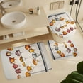 thumbnail image 6 of Modern Teacups 4 Pcs Shower Curtain Sets with Non-Slip Rugs Toilet Lid Cover and Bath Mat, Modern Simple Luxury Cup Bathroom Decor Set Waterproof Shower Curtains with 12 Hooks, 6 of 8