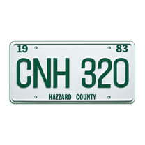 Dukes of Hazzard | ‘83 CNH 320 | Metal Stamped License Plate