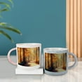thumbnail image 7 of Coolnut 2 PCS 400ML Ceramic Coffee Mugs for Men Women, Spectacular Autumn Countryside with A Road Great Cup for Cocoa, Tea, Office, Home, Engagement Gifts, 7 of 7