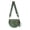 Green, variant on Women's Nylon Crossbody Bum Bag Adjustable Wide Strap Multi-Pocket Lightweight Water Resistant Solid Color for Daily Travel Errands